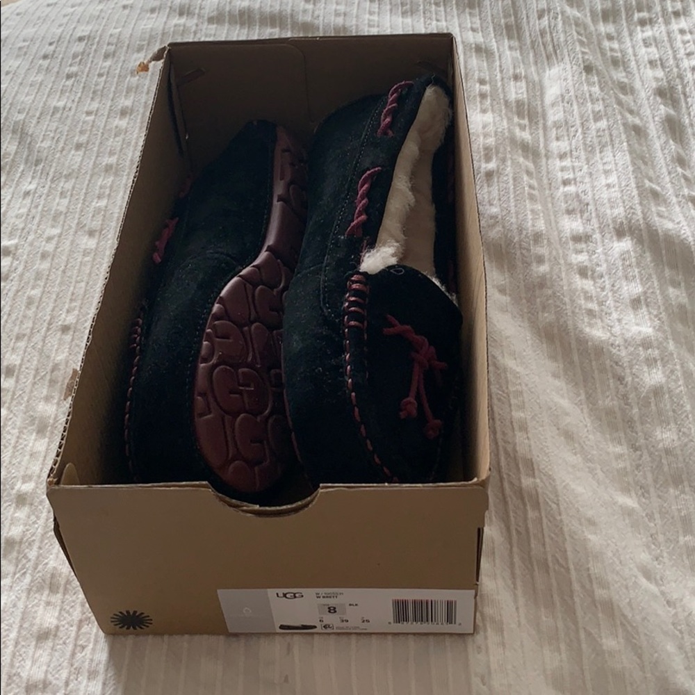 Brand New Black Ugg Slippers, NEVER WORN!!